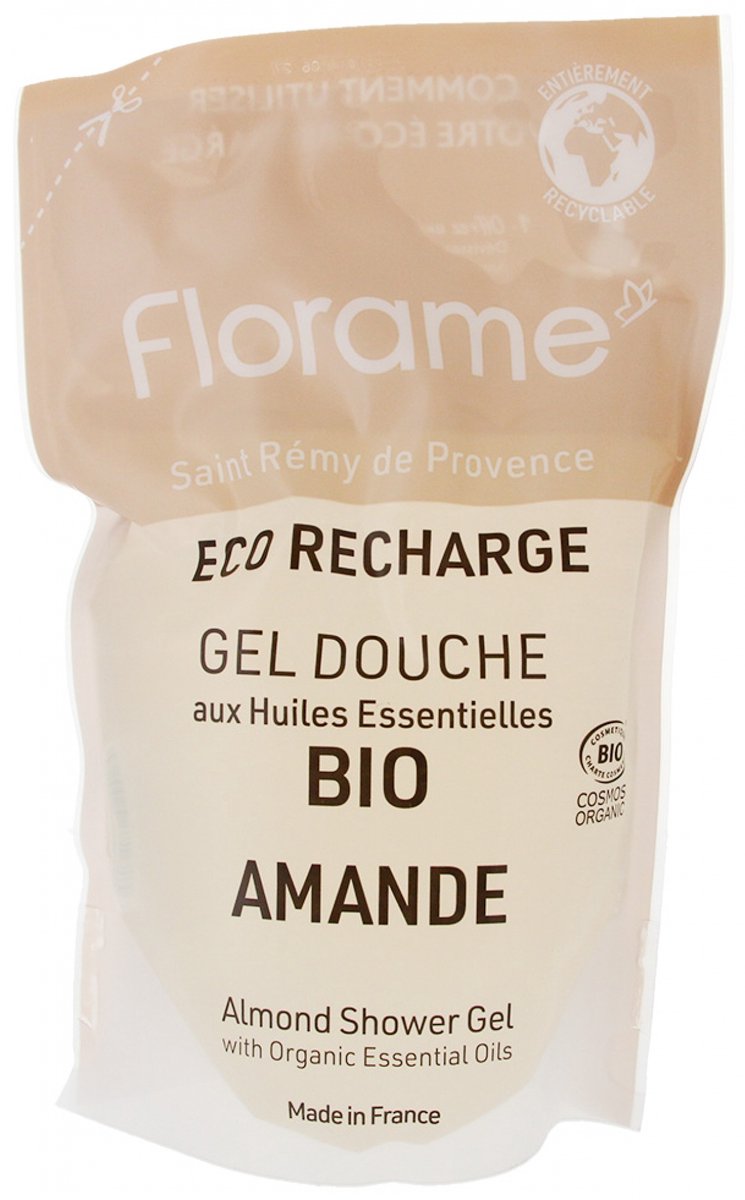 Florame Eco-Refillable Organic Almond Shower Gel 700 ml
