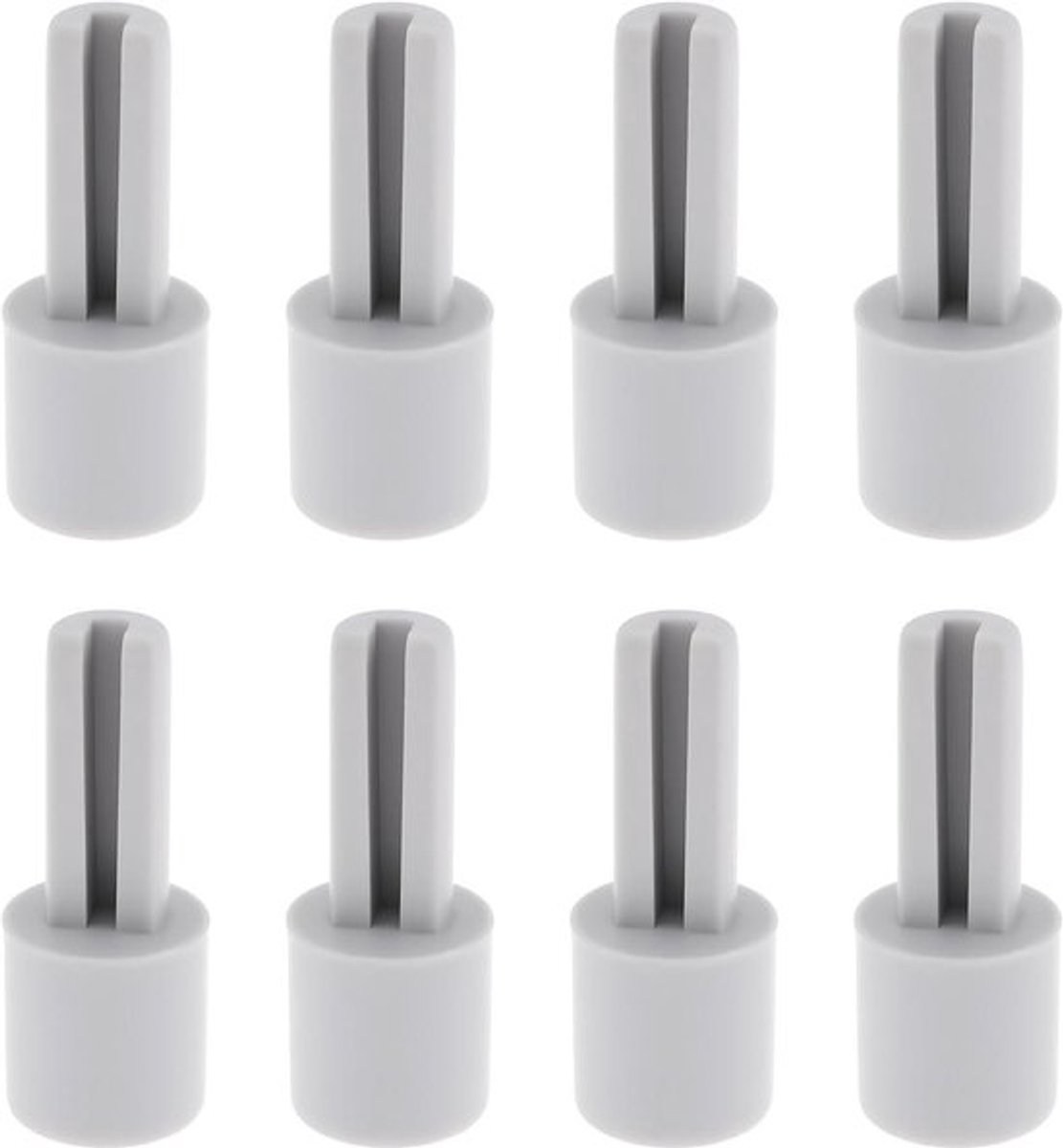 - 8 STKS Potentiometer Verlenging As - Grijs Plastic - Verlenging - 10mmX25mm - Geschikt Voor Mixer Potentiometer Elektrische Gitaar.