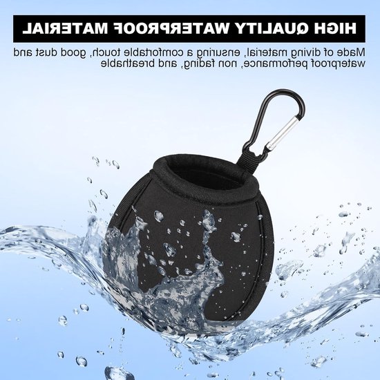 Golfbal Reinigingszak - Draagbare Waterdichte Tas voor Golfaccessoires - Set van 4 Kleuren van Merkloos — afbeelding 5