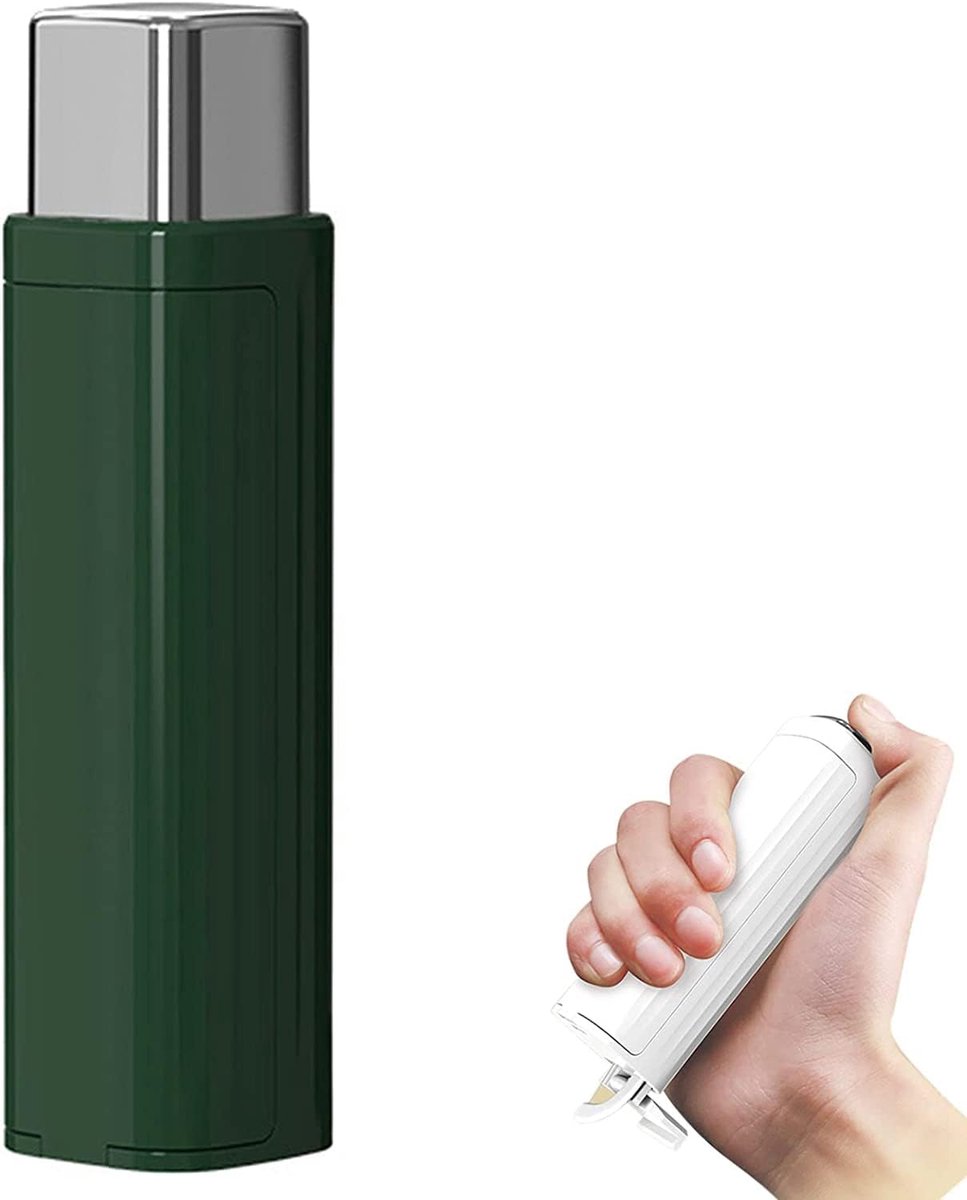 Tandzijdedispenser - Flosbox - Reizen en dineren - Automatisch uitwerpen - 10.4 cm lengte - Groen