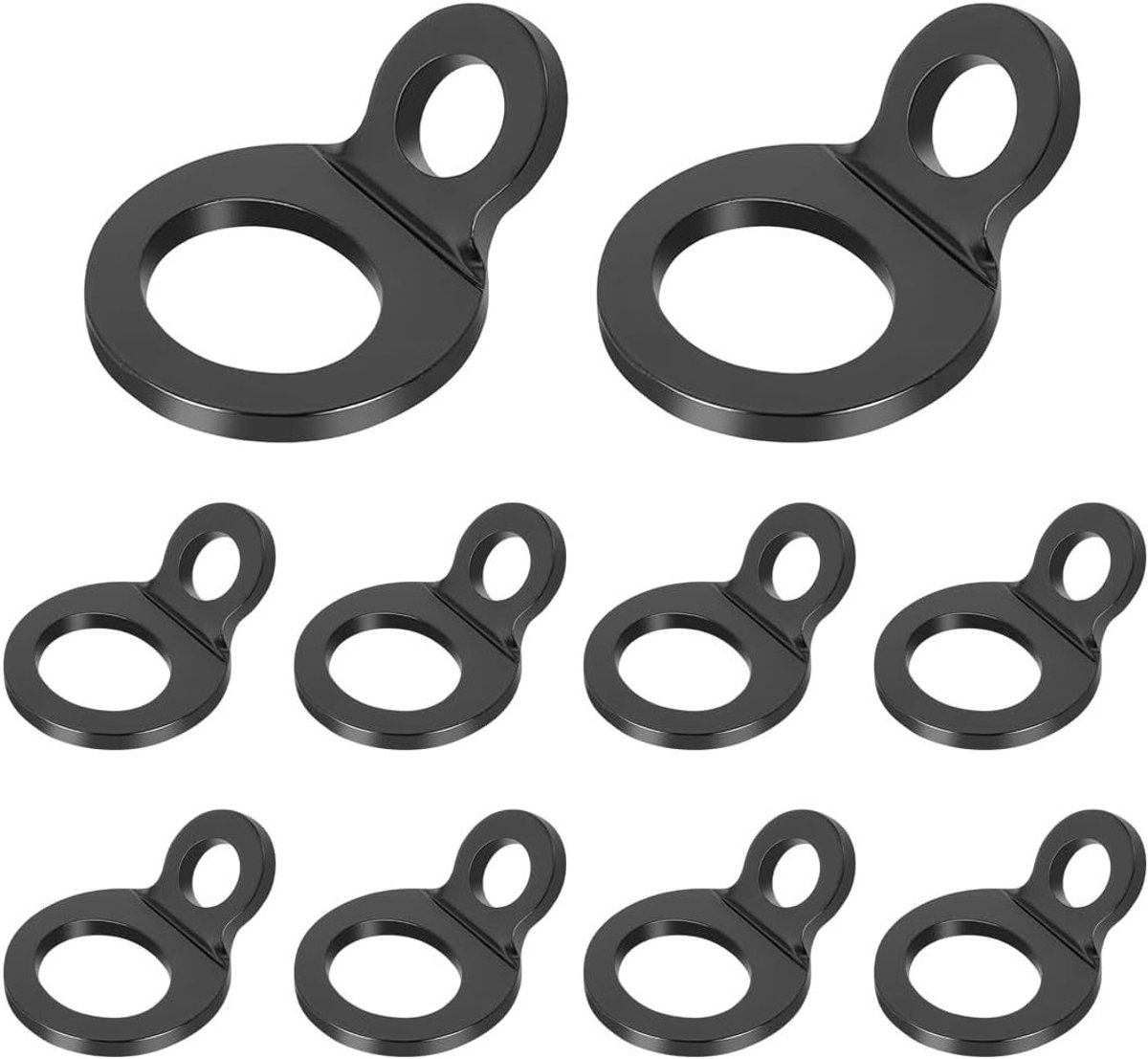 Roestvrijstalen O-ring verankeringsringen - 10 stuks voor garage, werkplaats en aanhanger montage accessoires