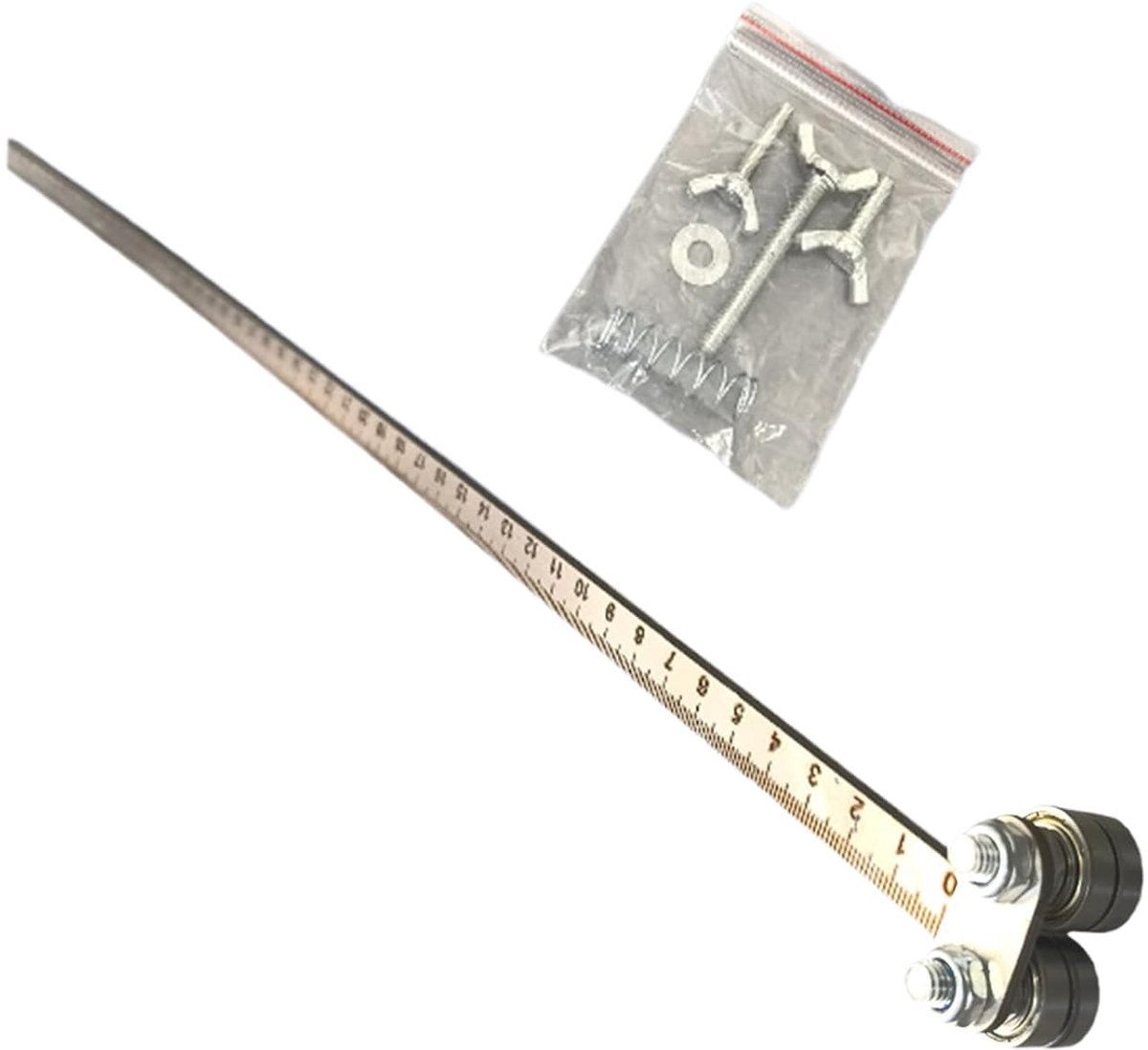 Meetschuifregelaar - Precisie kalibrator - Hout snijden - Instelbare geleiding - 50 cm - Zilver