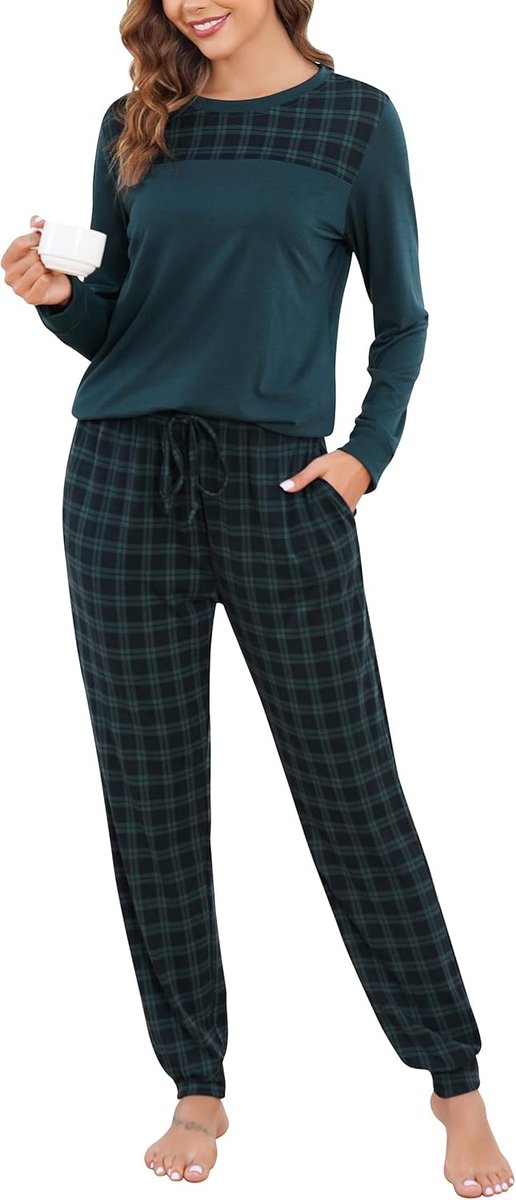 Dames Pyjama Kerstmis Lange Mouwen Set voor Dames
