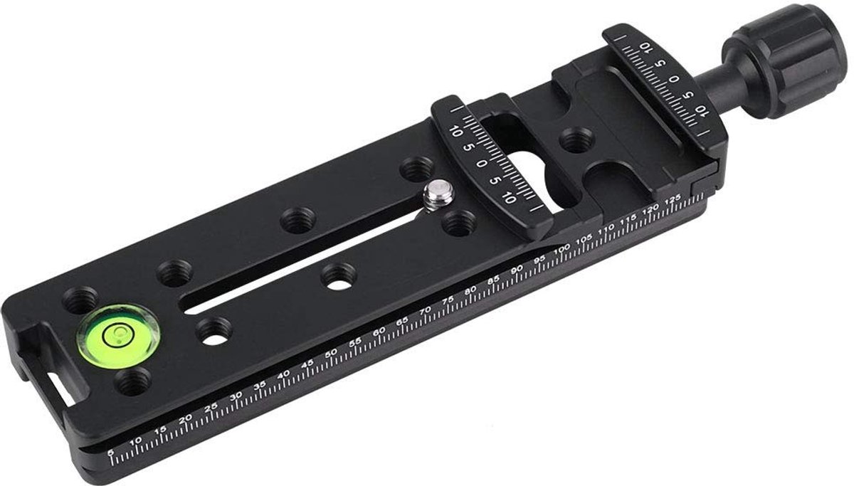 Dailygoods- Snelkoppelingsplaat 140 mm - Multifunctionele Railknoop - Lichtgewicht Aluminium - Oxidatiebestendig - Geschikt voor DSLR/SLR-camera's - Precisie CNC-gefreest - Wisselplaat