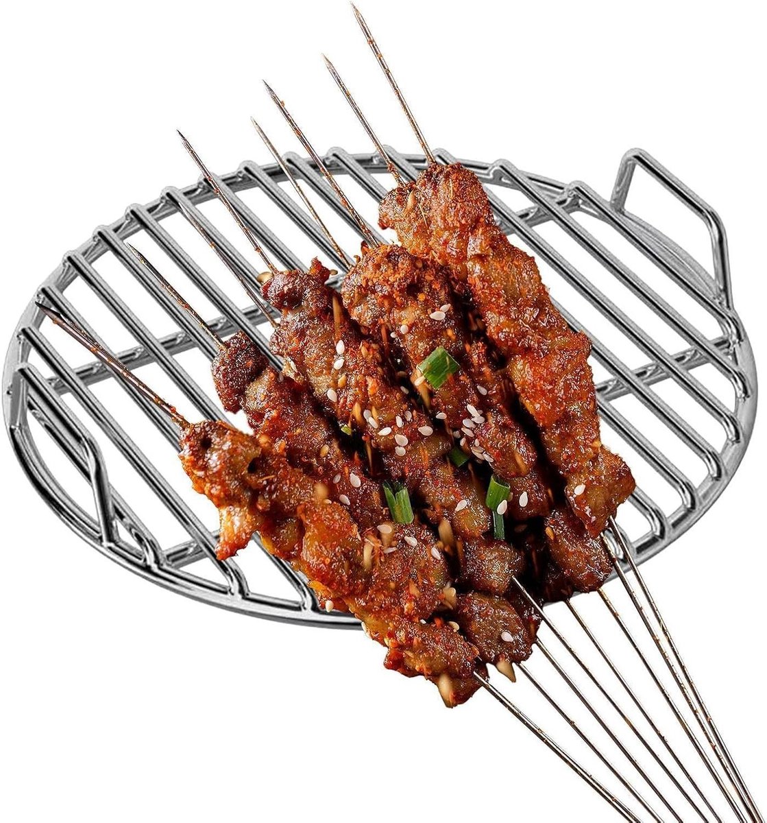 Ovenrek Ronde Hittebestendige Non-stick Grill Accessoires Kookrooster voor Camping Picknick Reizen Thuis Restaurant Commerciële Party Verzamelen