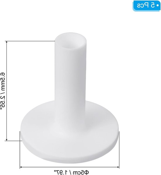 2.6 Inch Rubber Golf Tees - 5 Stuks Hoge Trainings Tees voor Driving Range en Indoor Gebruik, Stabiele Ballenhouder — afbeelding 5
