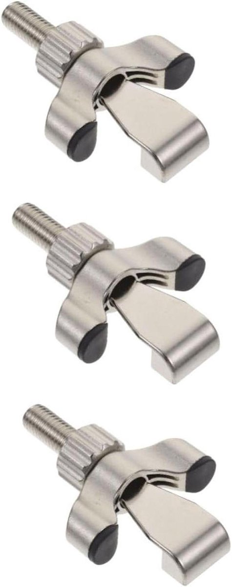 Draagbaar Deurslot - Veiligheidsslot - Extra Beveiliging - Installatie Zonder Gereedschap - 3 Stuks - Zilver