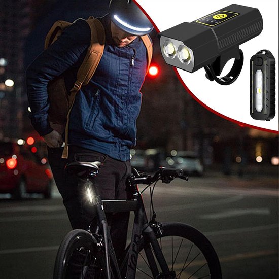Super Bright Bike Light – Bicycle Headlight, Rechargeable USB Lamp | Waterproof Front Light for Road Bike, Scooter, Helmet, Home Work, Evening Trip, Outdoor Use, Men Women Safety Night Lights — afbeelding 4