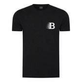 Heren Tee SS met Ballin Est. 2013 B-Logo Shirt Print - Zwart - Maat XL