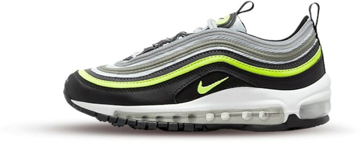 Nike air max 97 GS pure platinum volt Zwart