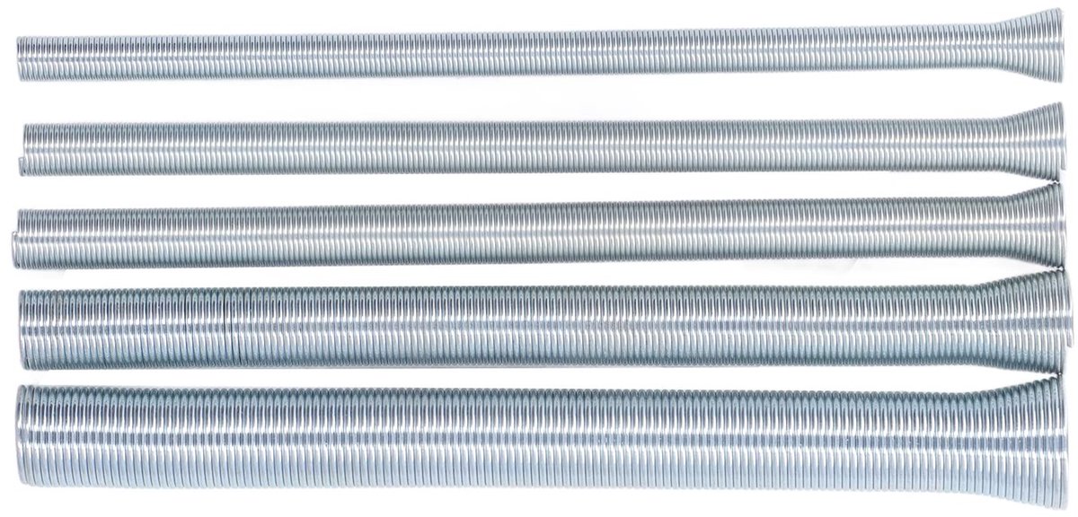 Dailygoods - Lente Pijp Benders - Handmatige Lente Buis Bender - 5 Stuks - Geschikt voor Koper - Voor Elektrische Draad - Niet Roestend