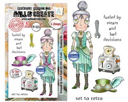 Aall & Create clearstamps A7 - Steaming Dee