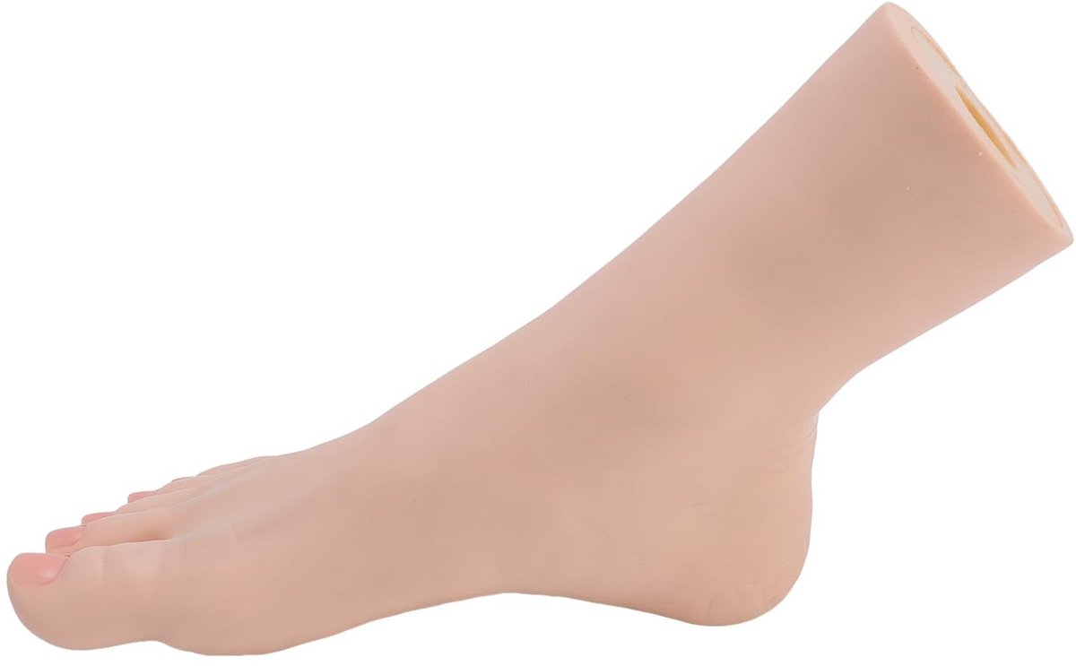 Cosensi- Voet Mannequin Levensecht - Siliconen Model - Flexibele Gewrichten - Multifunctionele Display - Geschikt voor Nagelkunst - Voor Schoonheidstraining - Nagelkunstmodel