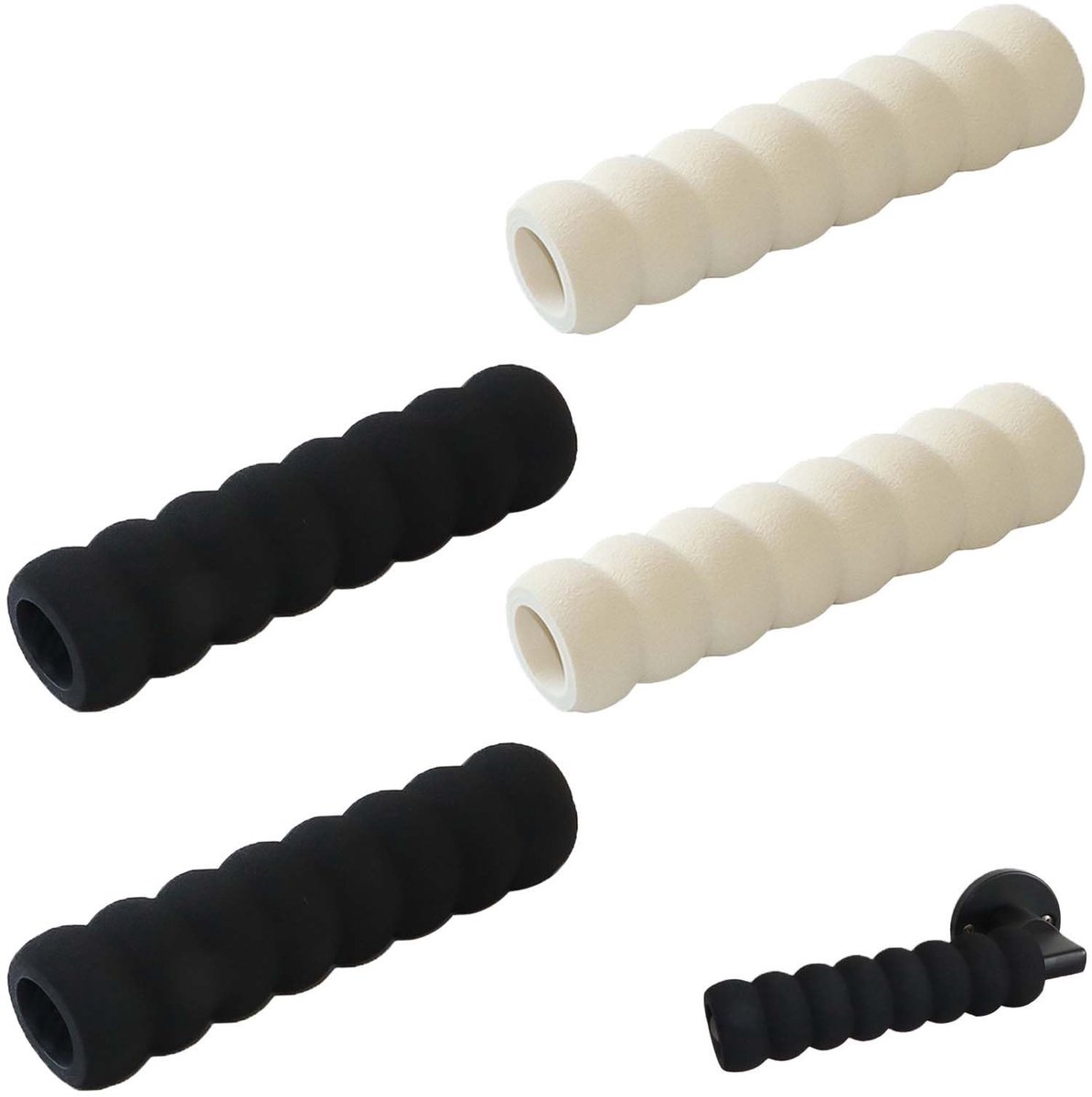 Dailygoods- Deurstopper Set van 4 Stuks - Deurbeschermer 13.5cm - Elastisch - Geluidsdempend - Antistatisch - Milieuvriendelijk Materiaal