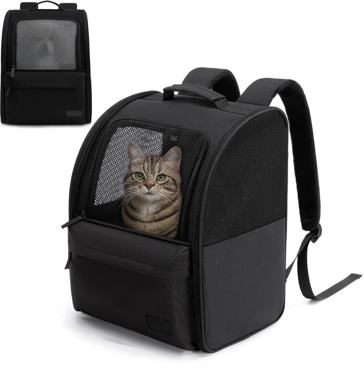 Dailygoods- Hondenrugzak tot 5 kg - Hondenrugzak - Kattenrugzak - Draagtas - Oxford-stof - Duurzaam en opvouwbaar - Huisdierrugzak