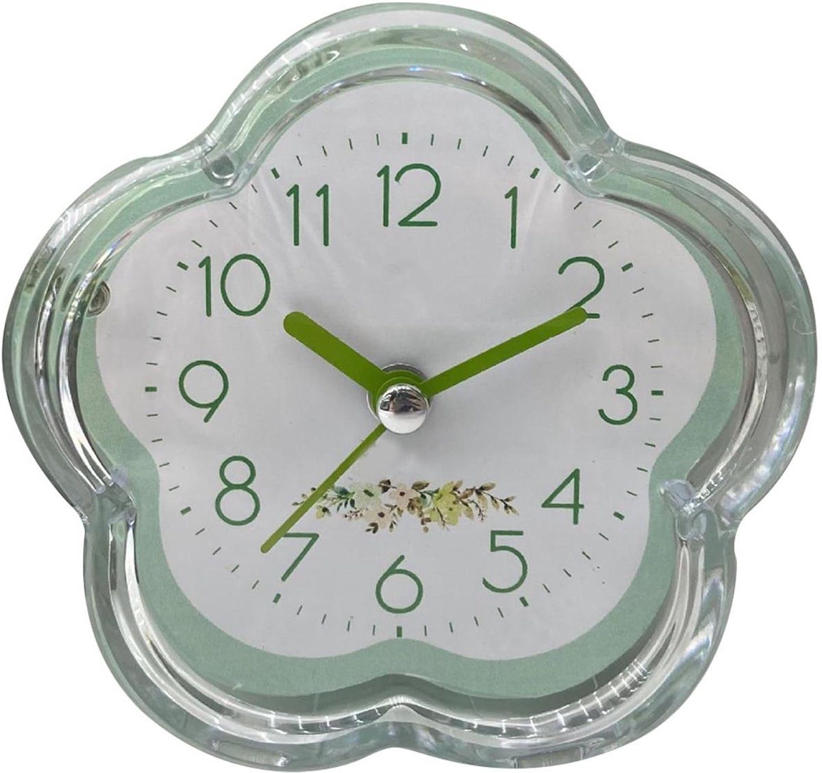 Dailygoods- Wekker met bloemendesign - Digitale wekker - Kinderen - Stille werking - Schattig interieur - Functioneel horloge