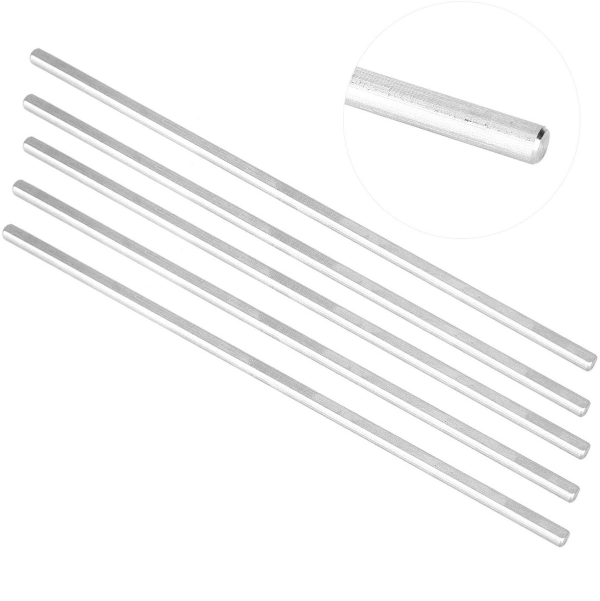 Allecto - Stalen as Φ6 mm - Tetrix Onderdelen - 5 stuks - Geschikt