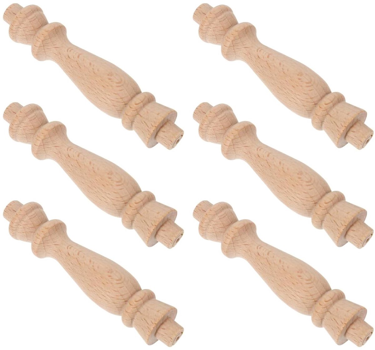 Houten Decoratieve Palen - Mini Pilaren Hout - Meubeldecoratie en Reparatie - Massief Hout