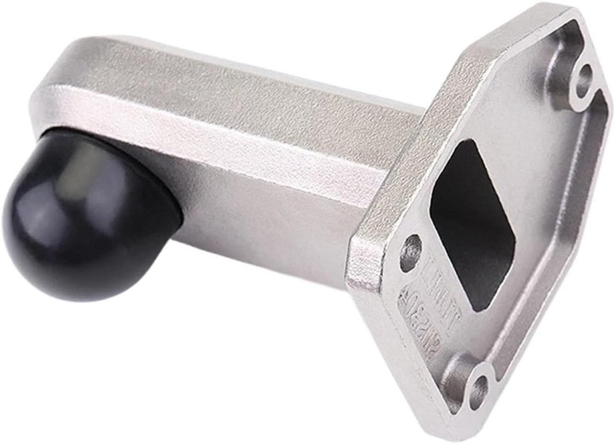Deurstopper RVS - Deurvastzetter - Deuren Beveiligen - Anti-collision rubber - Grote Deuren - Geborsteld