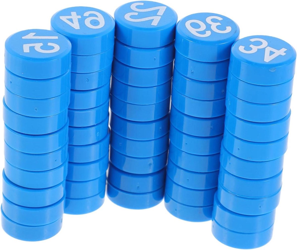 Cijfer Magneten - Decoratie Stickers - Koelkast Versieren - Vrolijke Kleuren - 50 Stuks - 
