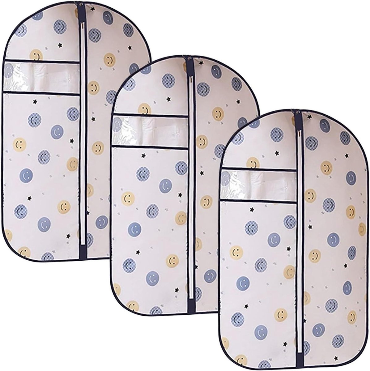Kledinghoezen Opbergen - Kledingbeschermers - Kleding Beschermen - Water en Stofdicht - 3 Stuks 60x100cm - Zwart