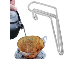 Koffie Druppeltuit - Schenk Hulp - Outdoor Koffie Maken - Anti-roest Roestvrij Staal - 33x17.5x8mm - Standaard