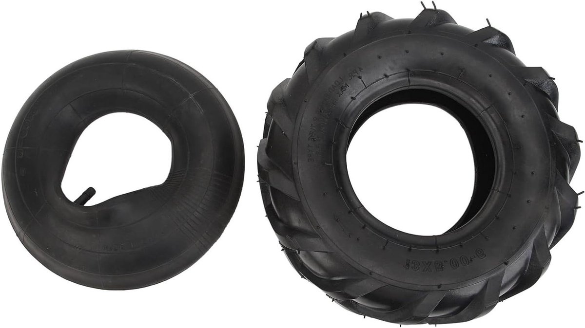Gazontractor band - Binnenband rubber - Off-road rijden - Verdikt sterk profiel - 13x5.00-6 - Zwart