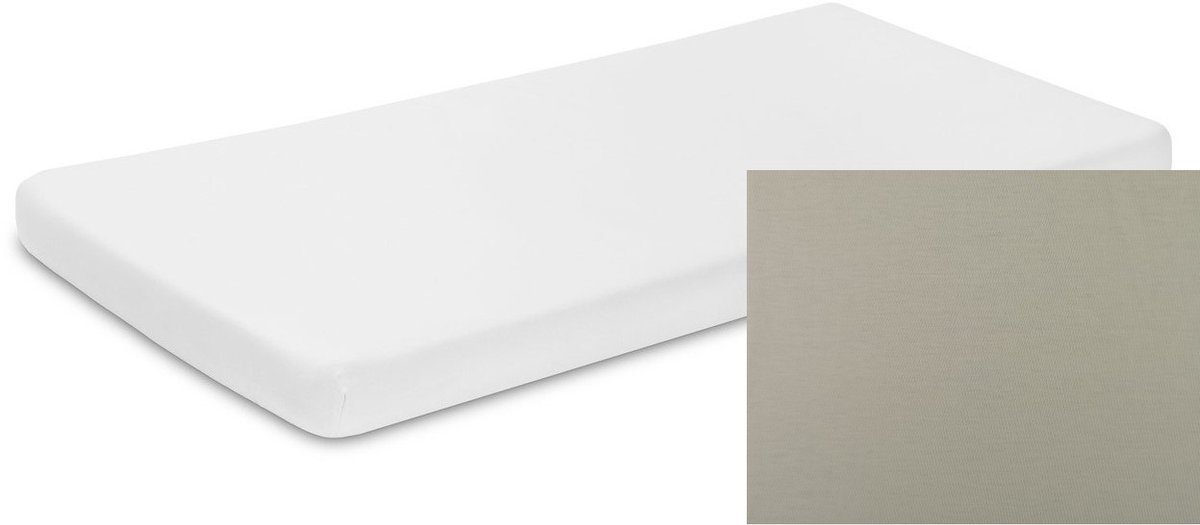 Jersey Kinderbedlaken met elastiek 160x80 cm - Crème