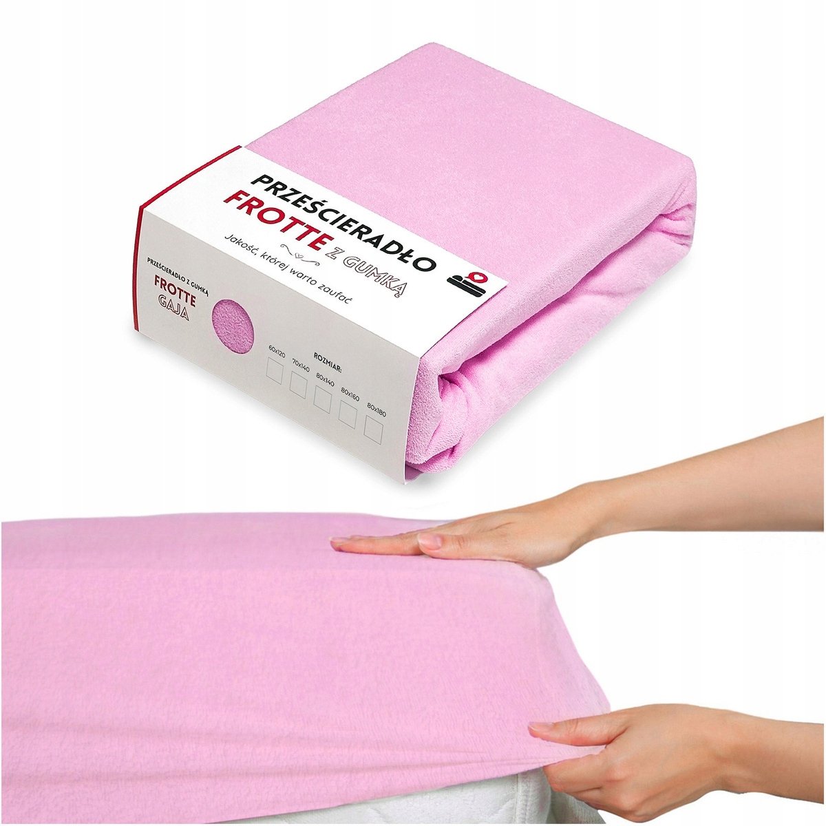 Frotte hoeslaken 70x140 cm met elastiek - Zacht en ademend