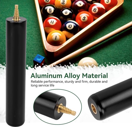 Dailygoods- Cue Extender 6 Inch - Aluminium Legering - Billiard Accessoires - Schokbestendig - Comfortabele Grip - Duurzaam Gebruik van Dailygoods — afbeelding 2