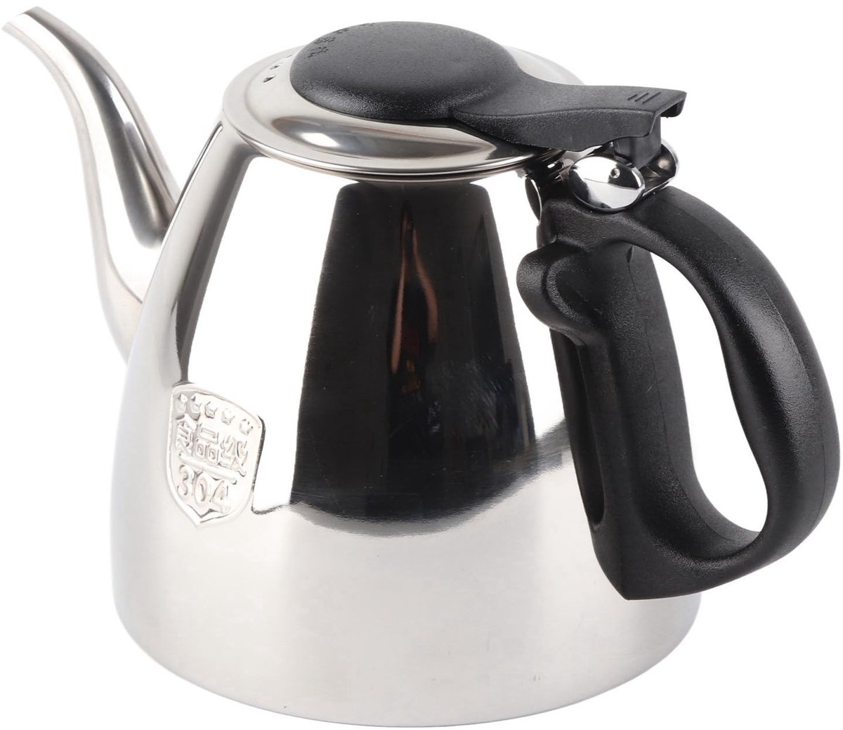JHUBERS- Theepot Dubbelwandig - Theepot met Filter - Roestvrij Staal - Waterkoker - Hittebestendig Handvat - 1.2L Inhoud