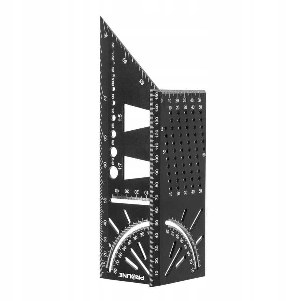 Proline 3D Aluminium Metaalbewerking Hoekmeter - Precisie voor Hout en Buizen
