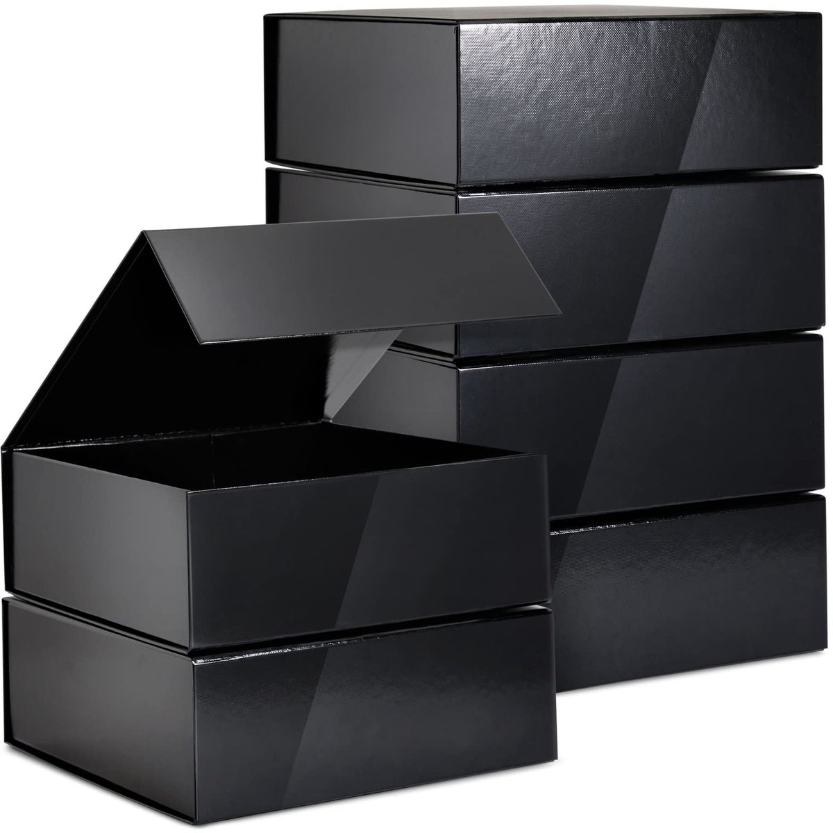 JHUBERS- Voorsteldozen Set van 6 - Magnetische Sluiting - Opvouwbaar - Geschenkdose met Deksel - Bruidsjonkers/Bruidsmeisjes - 20 x 20 x 9,5 cm - Geschenkdozen
