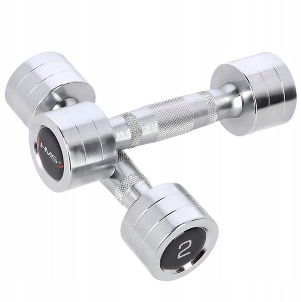 Chromen Halters 2 x 2 kg - Kracht- en Fitnesstraining