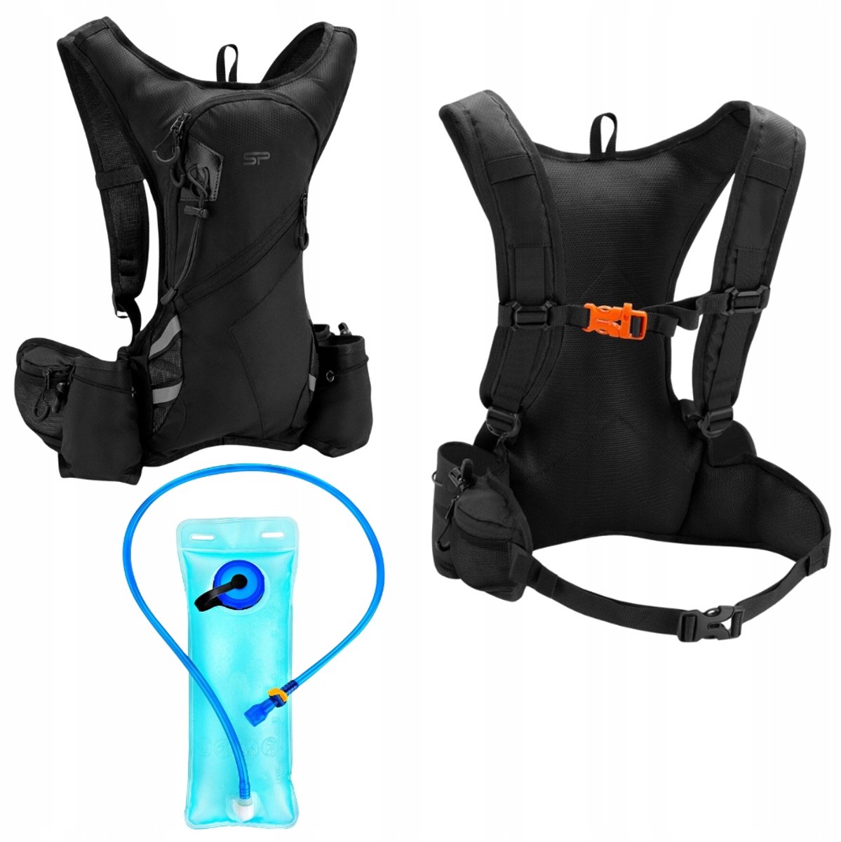 Sportieve Rugzak 5L met Waterzak 1.5L - Ideaal voor Fietsen & Lopen
