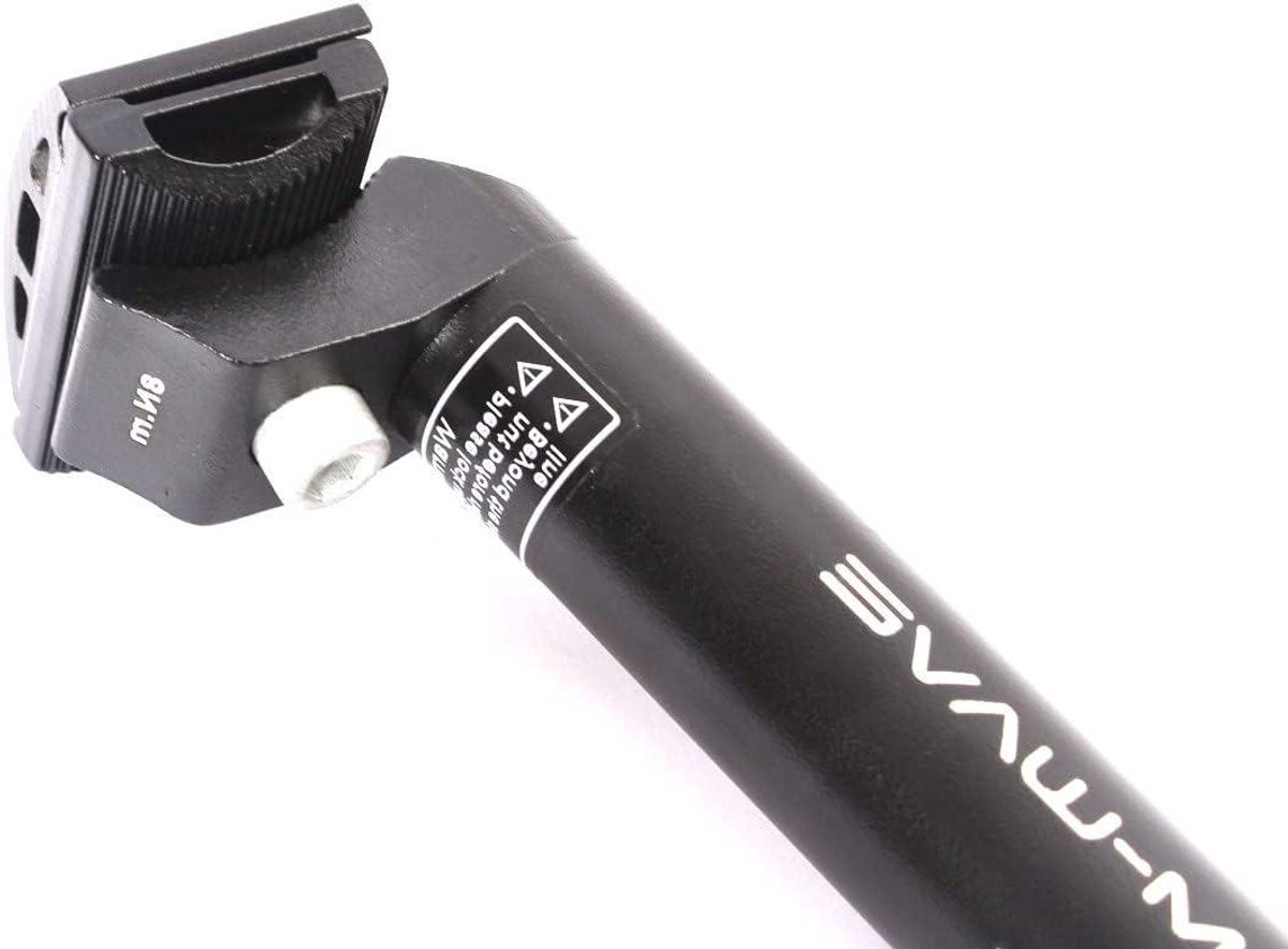 BMX zadelpen - Zadelsteun - Fietsen - Verstelbare hoek - 350mm 272mm - Zwart