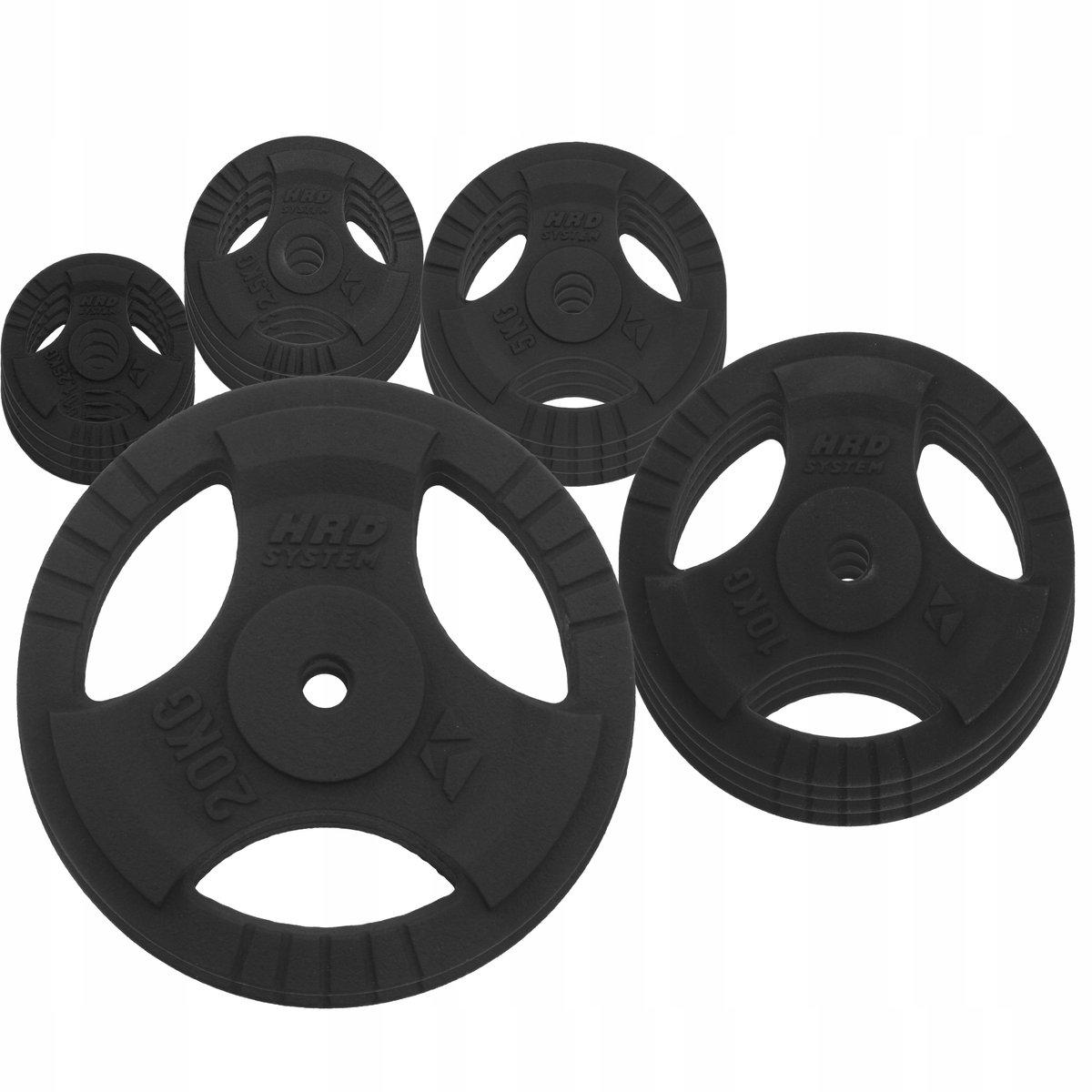 115kg Gietijzeren Halsterset met 29mm Grip - Tri-Grip