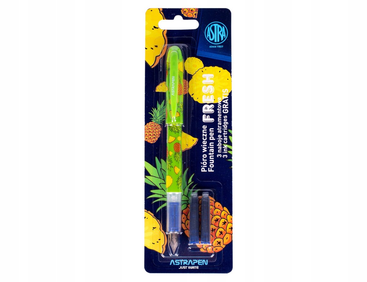 Astra Fresh Ananas Vulpen met 3 inktcartridges
