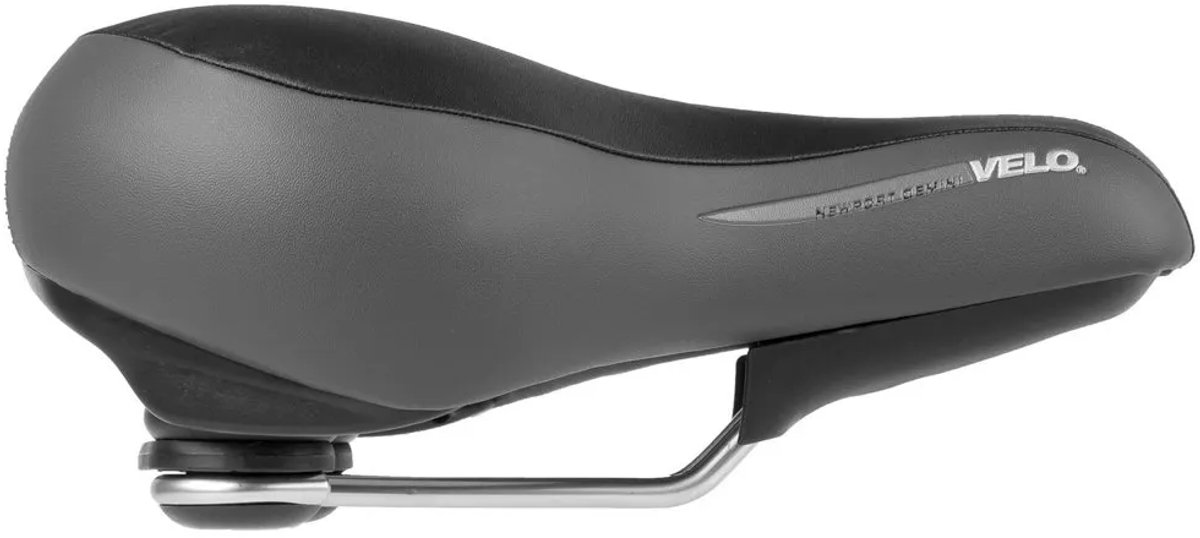 Velo Comfort Fietszadel - Met Drukverlichting & Schokabsorptie - 245 x 212 mm - Ergonomisch E-Bike & Stadsfiets Zadel - Zwart – foto 5