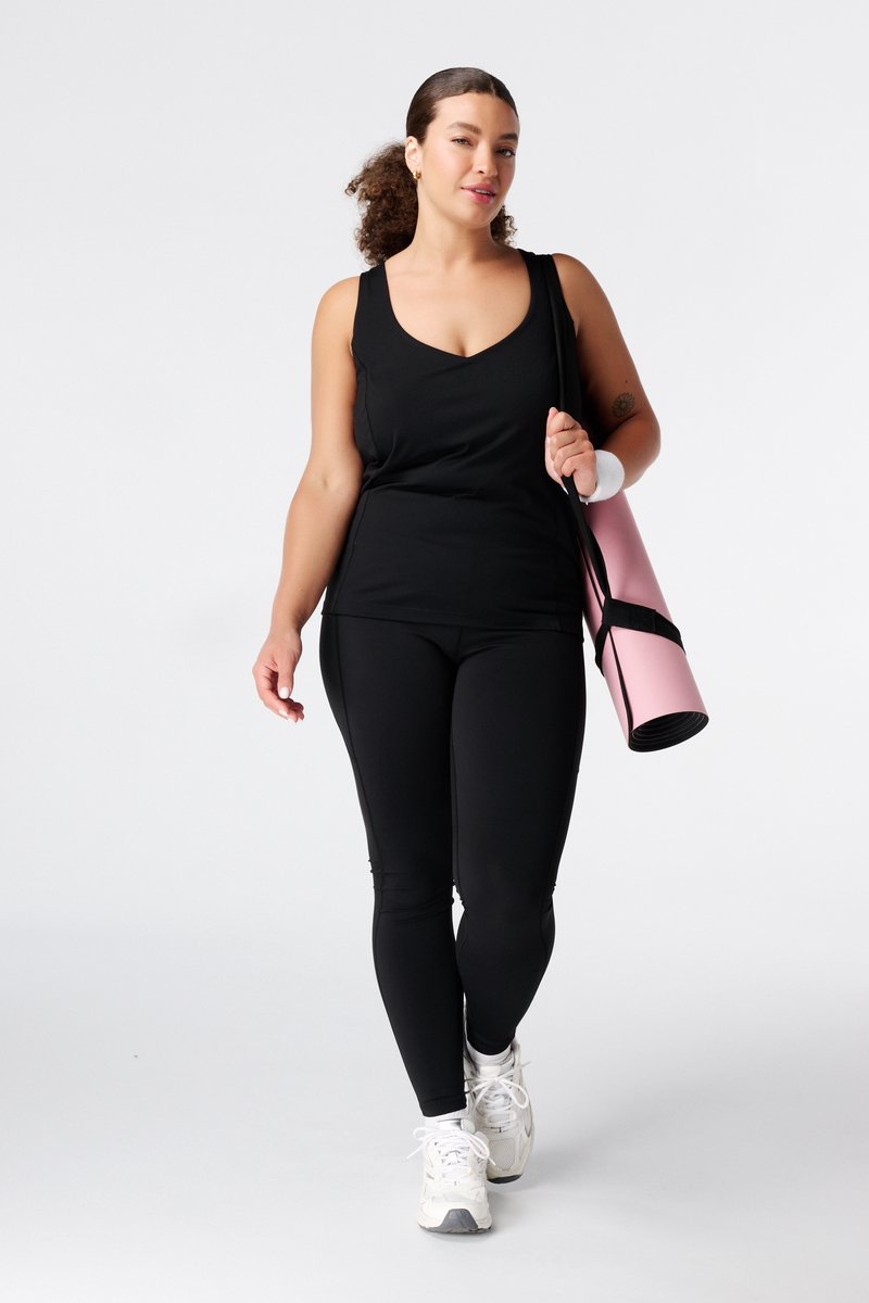 MS Mode Sportswear Sportlegging met zijzakken