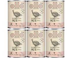 Ollo Puppy Pure Serie - Hondenvoer - Indyk - 6 x 850g - Monoproteïne