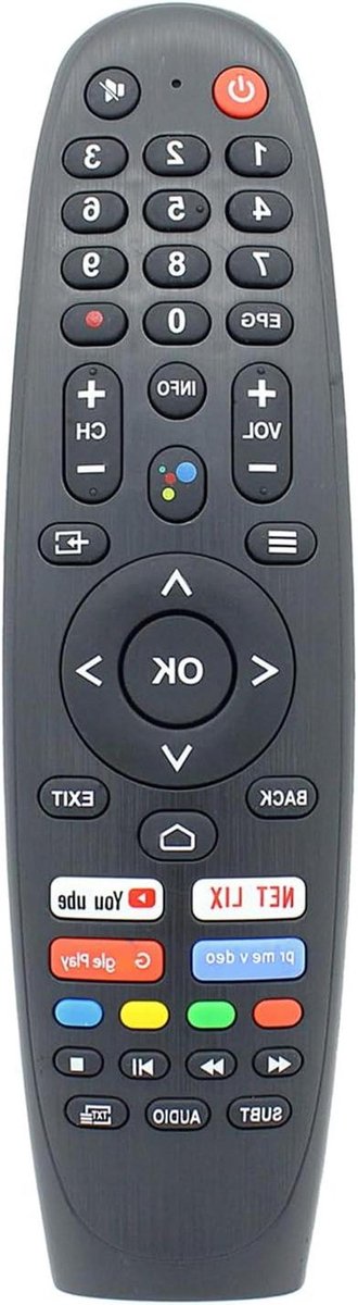 Afstandsbediening - Universele Controller - TV Bediening - Klaar voor Gebruik - 10 Meter Bereik - Zwart