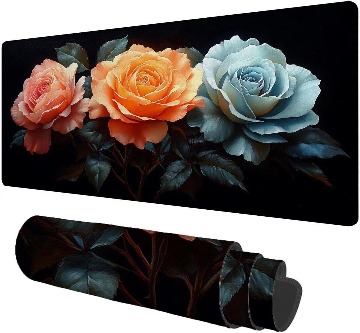Grote Muismat - Bureauonderlegger Toetsenbordmat - Comfortabel Werken - Ultraglad Oppervlak - 100x50 cm - Roze