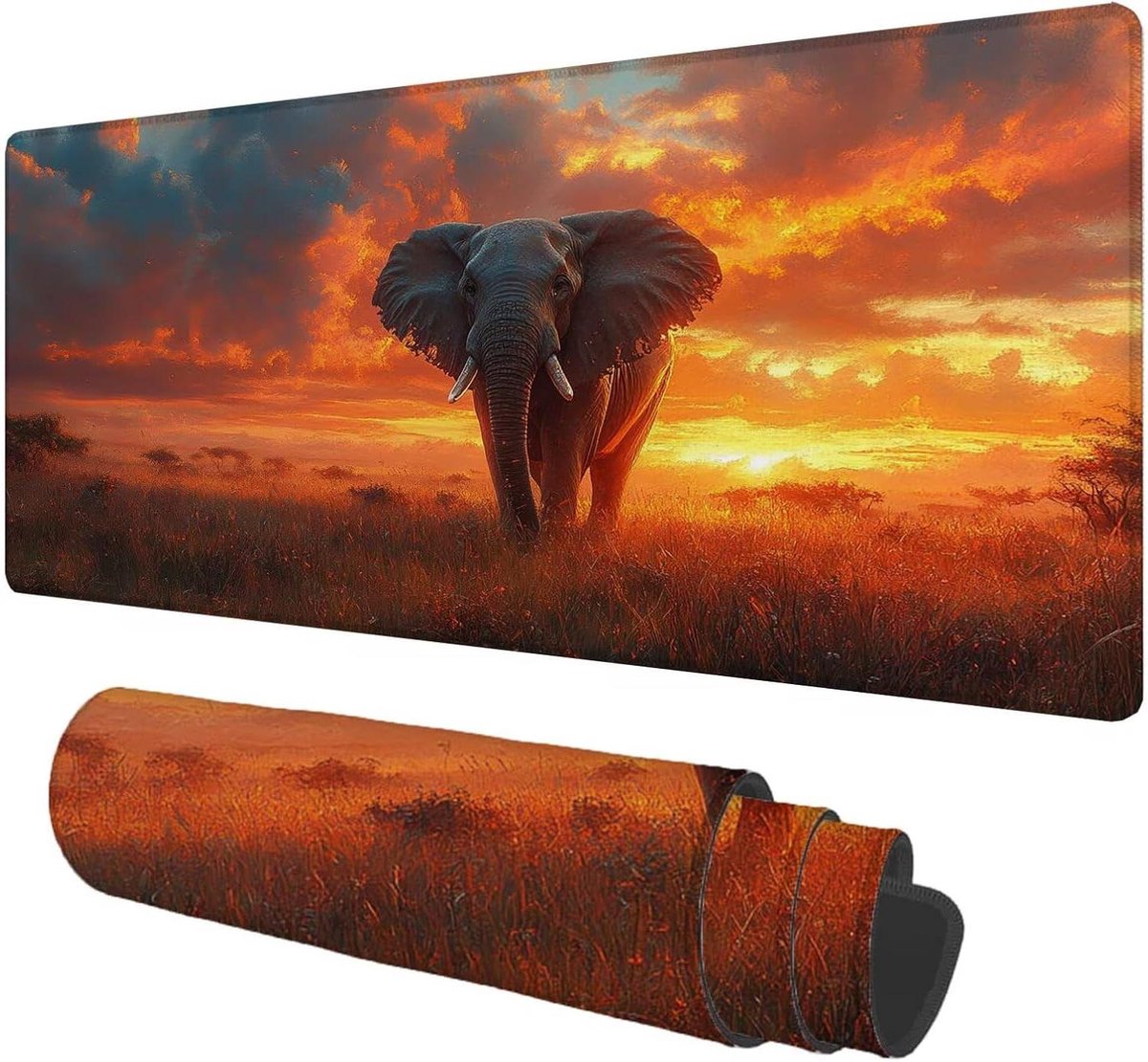 Grote Muismat - Bureauonderlegger Toetsenbordmat - Comfortabel Werken - Ultraglad Oppervlak - 1500 x 800 mm - Zonsondergang