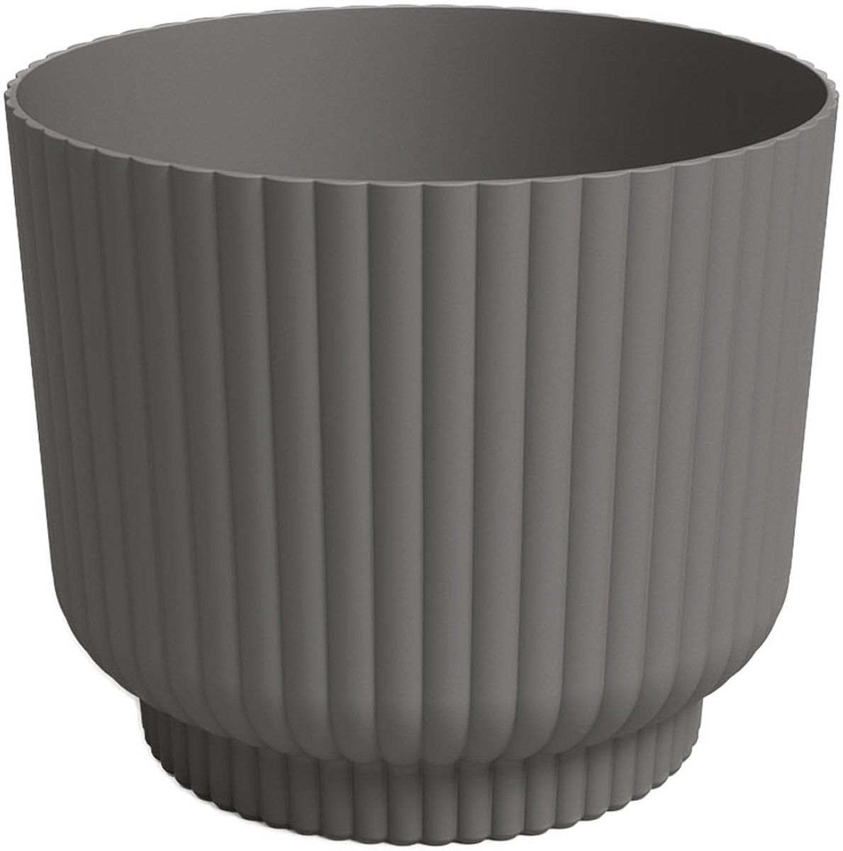 Artevasi Miami Wavy Antraciet Plantenbak 20cm - Gerecycled Plastic
