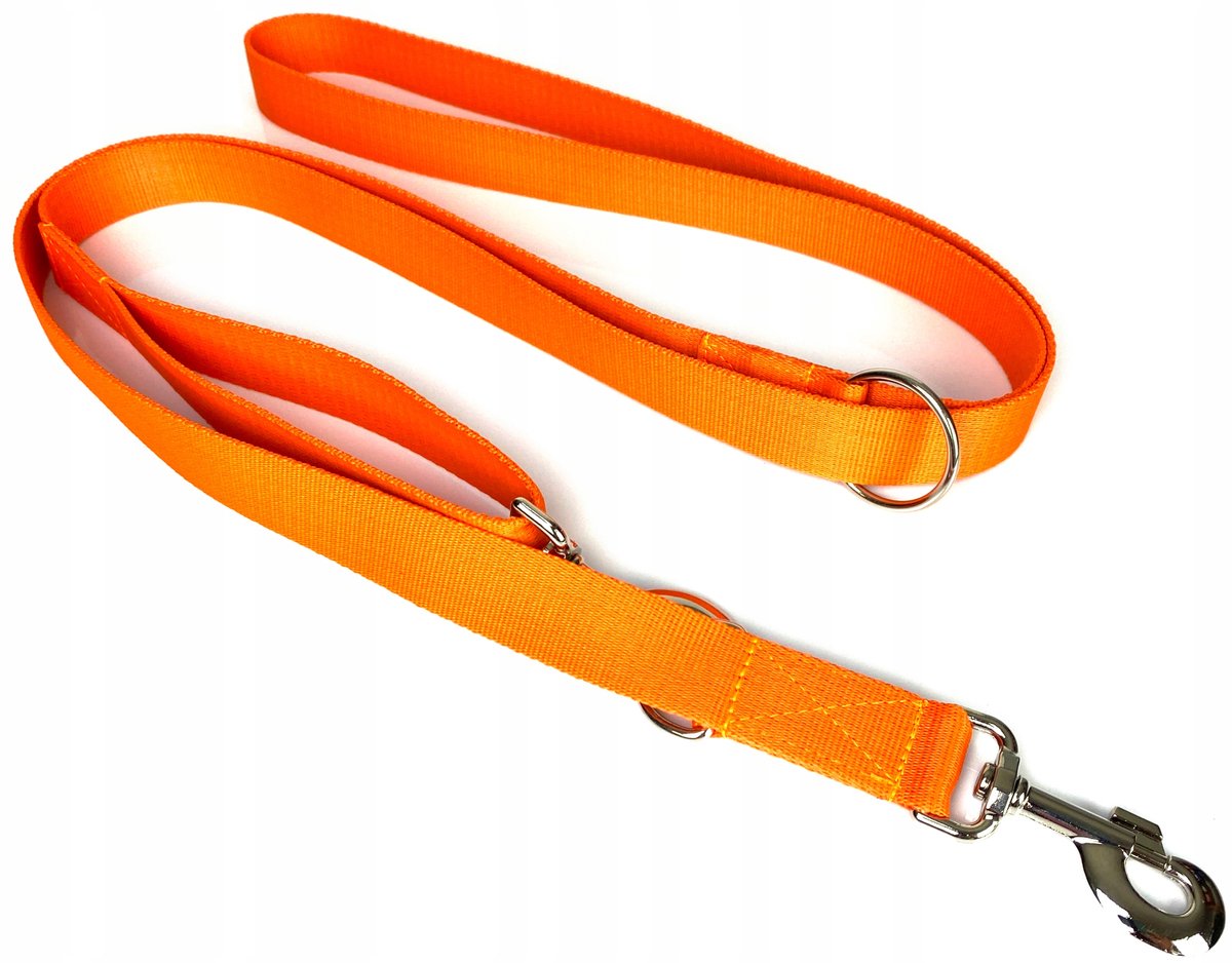 Verstelbare Hondenlijn 135-250 cm / 30 mm Breed - Oranje