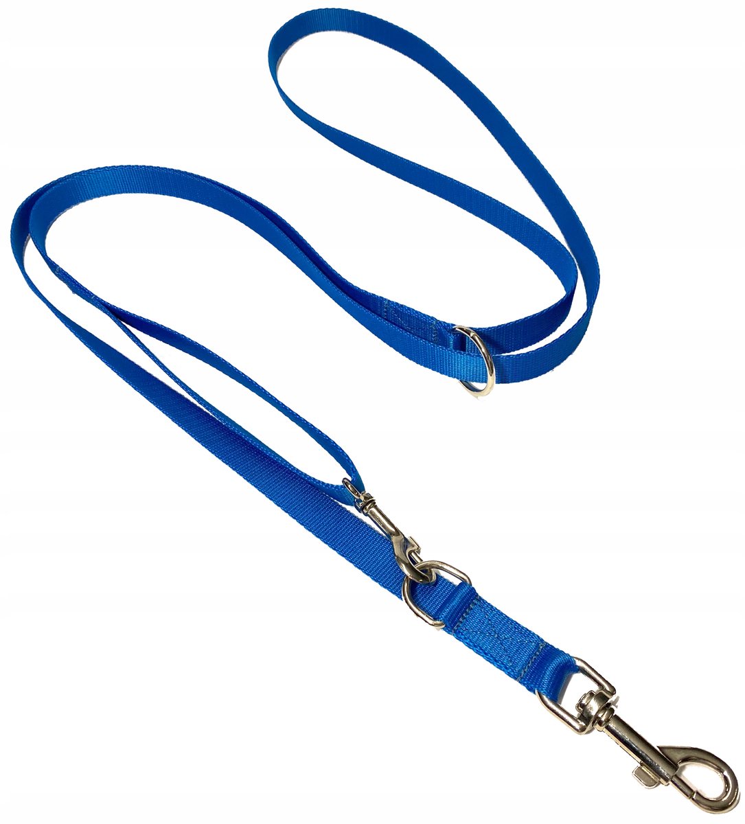 Verstelbare Hondenlijn 135-250 cm, 20 mm Breed, Blauw