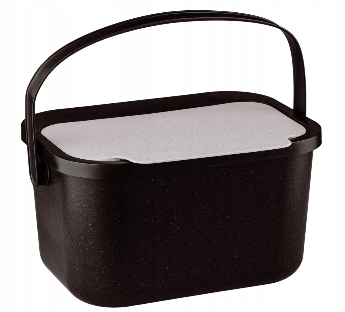 Praktische Bio Afvalbak Keuken Compostbak 4,5L - Zwart