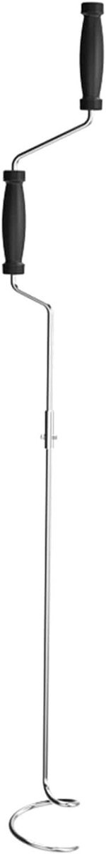 Compost Crank - Compostbeluchter Menggereedschap - Compost Versnellen - Kurkentrekker Ontwerp - 112 cm Lengte - Zwart