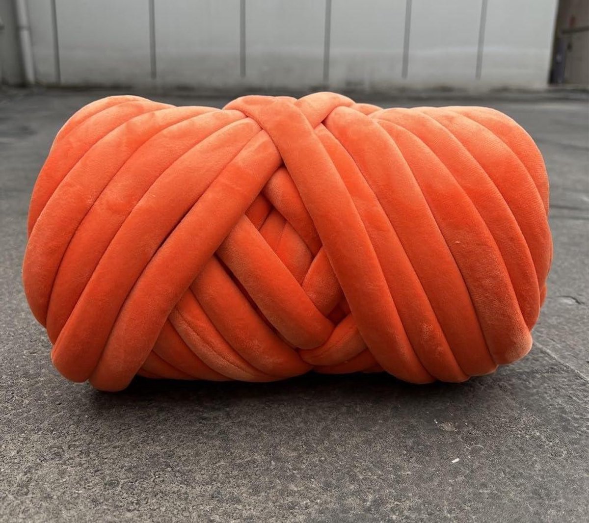 Grof Garen - Arm Breien Garen - Deken Maken - Zachte Kristal Fleece - 250G - Oranje